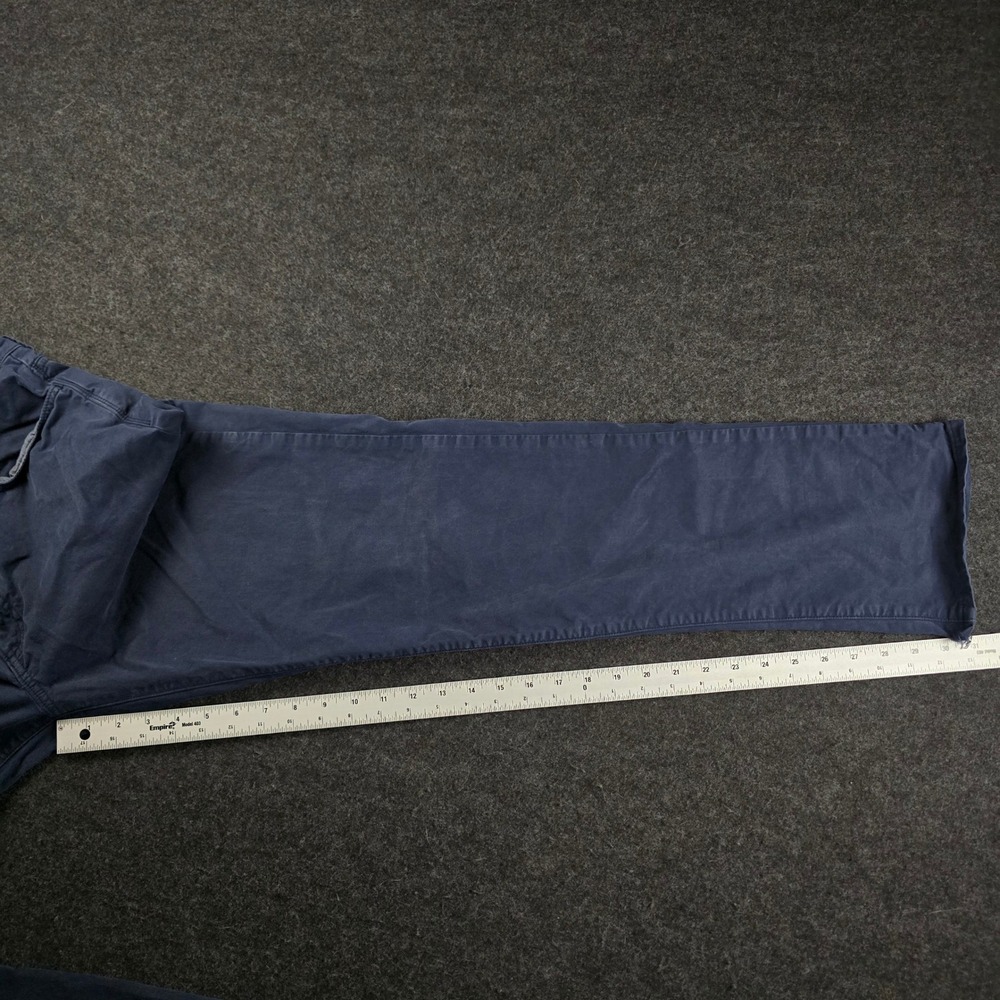 Flint & Tinder Straight Fit 365 Pants Navy Blue Cotton Stretch Chino Men's 34x32 - Picture 9 of 16